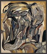 Unsettled Lives 2 by Vikrant Bhise contemporary artwork painting