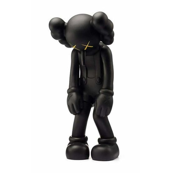 Small Lie black by KAWS contemporary artwork Sculpture