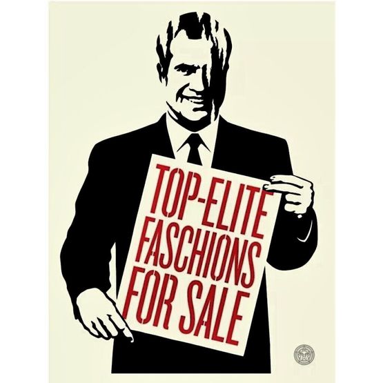 Top Elite by Shepard Fairey contemporary artwork Works on Paper