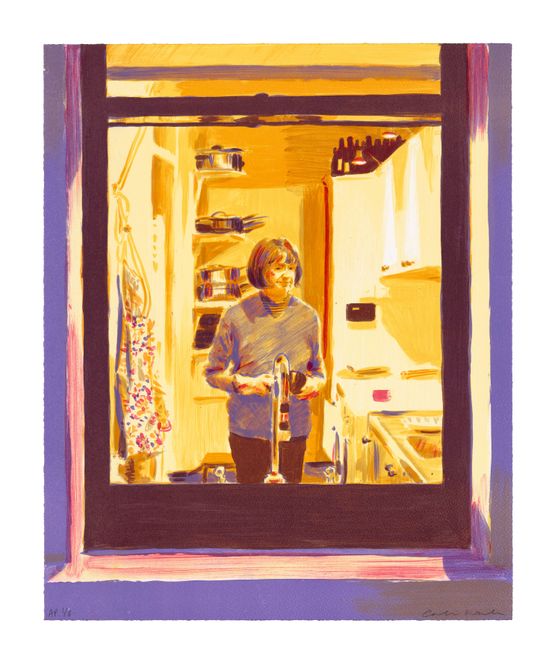 Nocturnes - Early Evening by Caroline Walker contemporary artwork Print
