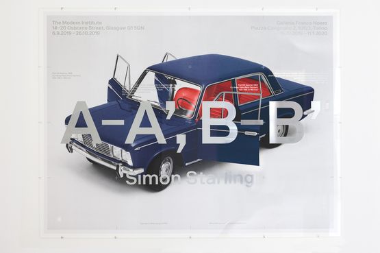 A-A B-B Posters by Simon Starling contemporary artwork Print