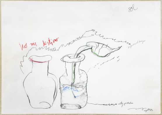 Leo mi destino Serie La infiel CAP II La que abandona su nombre by Magali Lara contemporary artwork Works on Paper