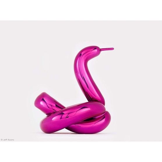Balloon Swan Magenta by Jeff Koons contemporary artwork Sculpture