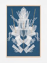 Queen Mantis Soul Streamers  Mesmerizing Mesh 86 by Haegue Yang contemporary artwork works on paper