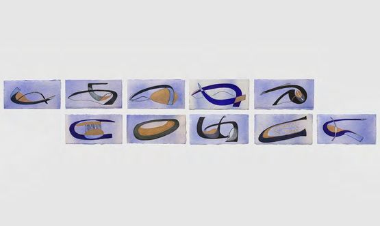 Letters I wrote - 1 by Manisha Parekh contemporary artwork Painting