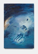 Untitled Blue Planet by Elizabeth Ibarra contemporary artwork painting