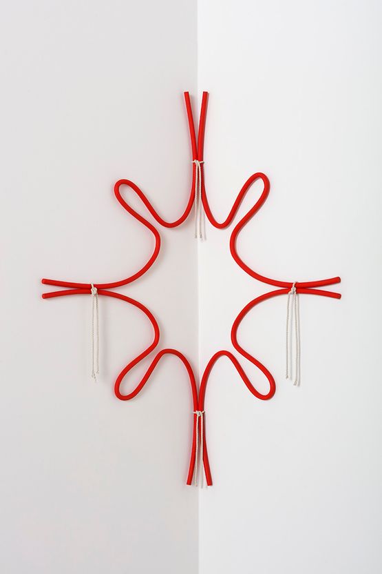 Corner Form with Rope Pulled Star by Ricky Swallow contemporary artwork Mixed Media