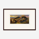 Study for Hudson River Reel by Walton Ford contemporary artwork works on paper
