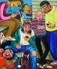 Skatepark by Oska Gutheil contemporary artwork Painting