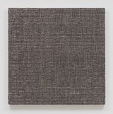 Woven Solid as Weft Square Black 1 by Analia Saban contemporary artwork painting