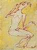 Phone by Pool by Francis Upritchard contemporary artwork Works on Paper