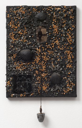 Hook Line and Sinker by Derek Jarman contemporary artwork painting mixed media