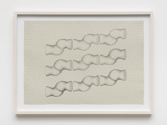 Drawing for Hexagonal Quintet by Mary Ann Unger contemporary artwork Drawing