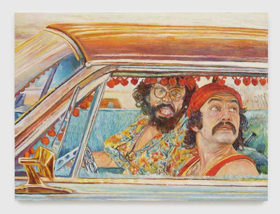 Cheech  Chong by Keith Mayerson contemporary artwork Painting