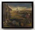 Untitled Paesaggio con figura umana topo e noce by Luigi Zuccheri contemporary artwork Painting