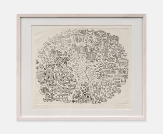 Oval Etching by William Latham contemporary artwork Print