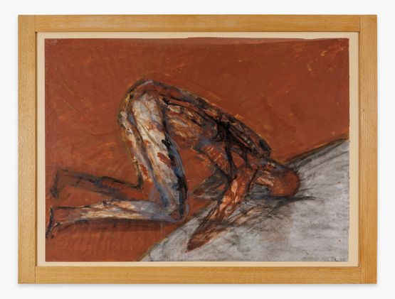 ohne Titel  untitled Trinkender by Walter Pichler contemporary artwork Works on Paper