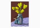 21st April 2021 Yellow Flowers in a Small Milk Churn by David Hockney contemporary artwork Works on Paper