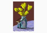21st April 2021 Yellow Flowers in a Small Milk Churn by David Hockney contemporary artwork print works on paper