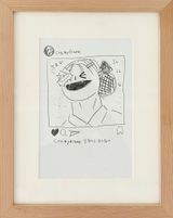 semi - crazydiane by Shin Min contemporary artwork drawing works on paper