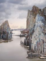 Twin Bridges by Yang Yongliang contemporary artwork print