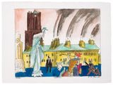 Karnaval by Lyonel Feininger contemporary artwork drawing works on paper