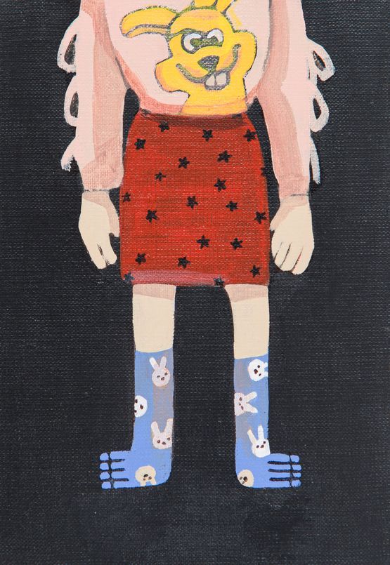 Red skirt by Sachiko Kamiki contemporary artwork Painting
