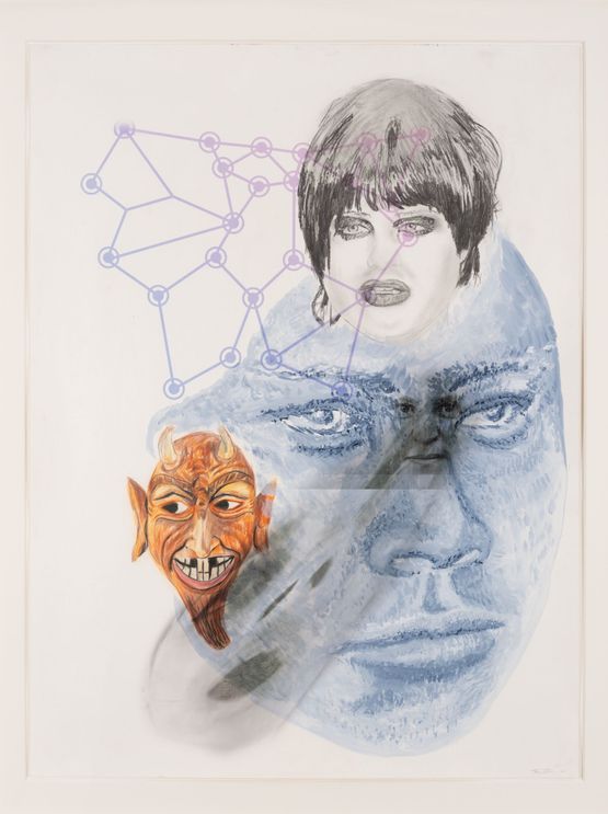 Less-than-perfect by Tony Oursler contemporary artwork Works on Paper