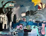 Crimson Gaze by Abdallah Kassem contemporary artwork painting