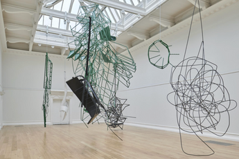 Contemporary art exhibition Monika Sosnowska Weight of Matter at Exhibition by South London Gallery