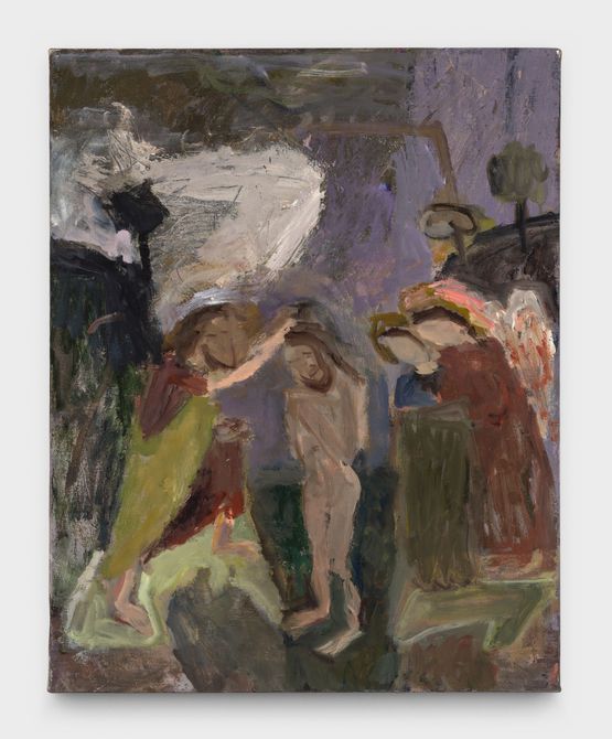 Sienese Baptism by Janice Nowinski contemporary artwork Painting