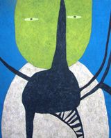Breathing in and out at the same time by Nobuko Watabiki contemporary artwork painting works on paper