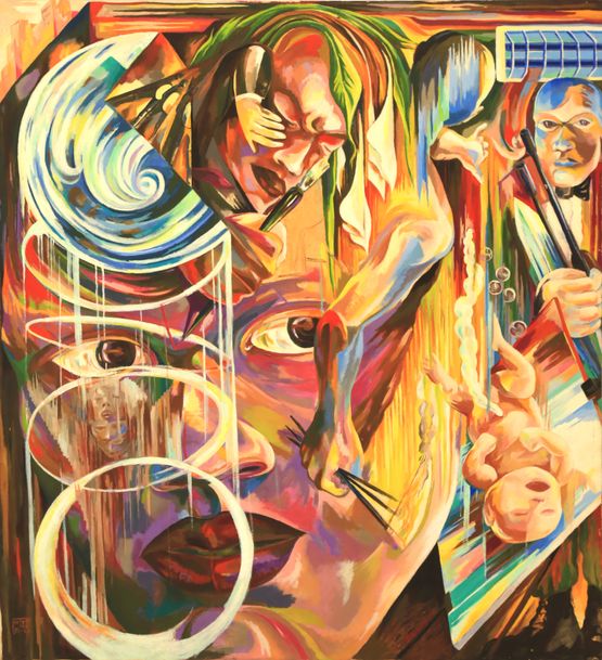 Measuring Beauty by Semsar Siahaan contemporary artwork Painting