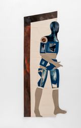 Indigo by Jann Haworth contemporary artwork painting sculpture works on paper