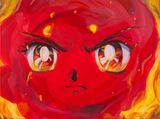 Raging rose by Liu Yin contemporary artwork painting