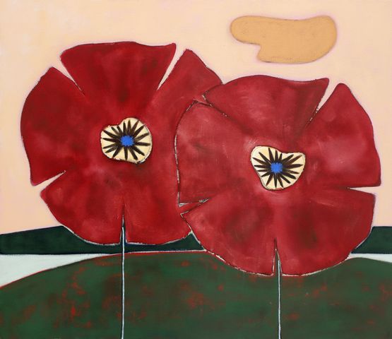 Two Passions by Susumu Kamijo contemporary artwork Painting