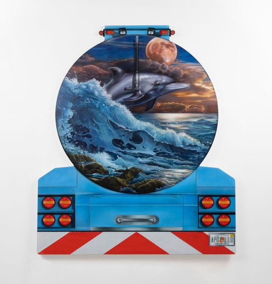 Oil Tanker by Mario Ayala contemporary artwork Painting