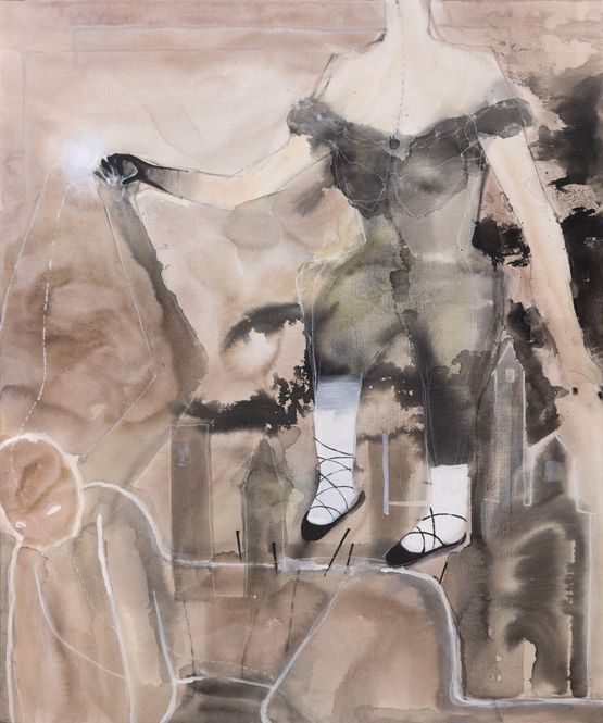 Dislocation VII by Wang Qiqi contemporary artwork Painting