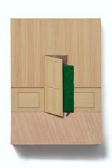 Half-Open Door  by Huang Yishan contemporary artwork painting works on paper