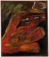 Untitled Theoretisch Hand Und Haus by Walter Dahn contemporary artwork painting