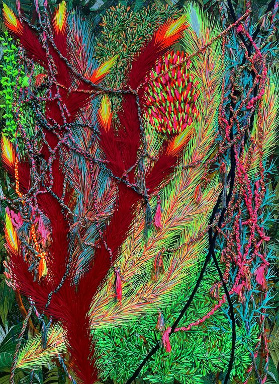 Giving Light by Raffy T. Napay contemporary artwork Textile