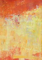 Purple building on sun rise by Yi Kai contemporary artwork painting