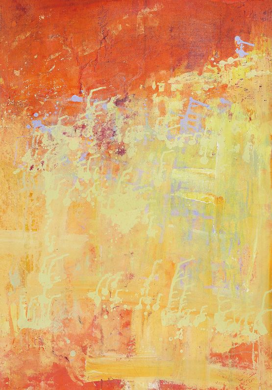 Purple building on sun rise by Yi Kai contemporary artwork Painting