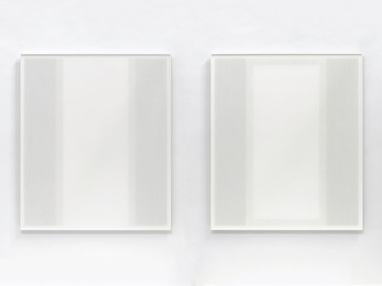 Diptych Thread Painting 2020-02  03 by Hadi Tabatabai contemporary artwork Painting