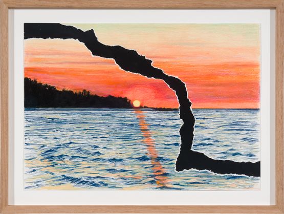 The Hole Story 12 by Callum Morton contemporary artwork Works on Paper