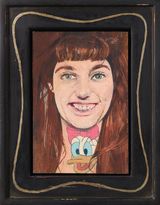 Late Period. Girl with Disney Tattoo by Peter Blake contemporary artwork painting