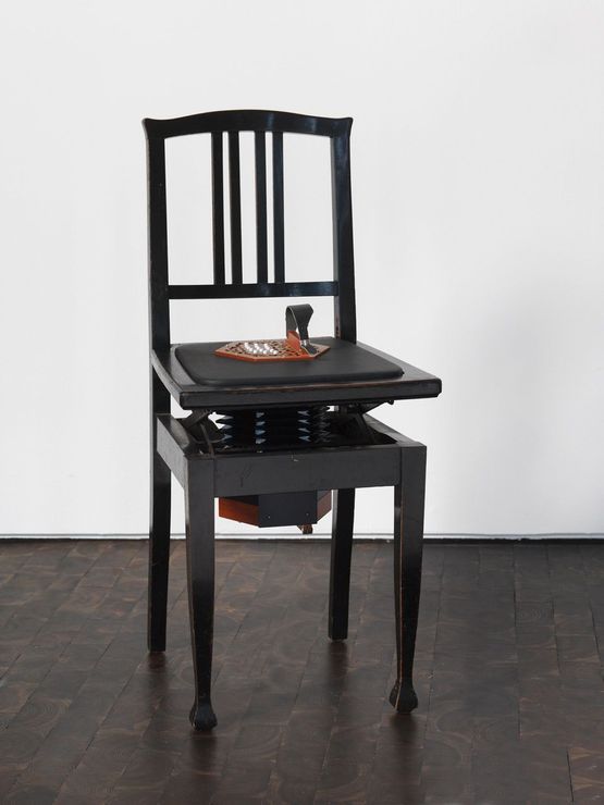Music Room Darmstadt Piano Chair Concertina by Nevin Aladag contemporary artwork Sculpture