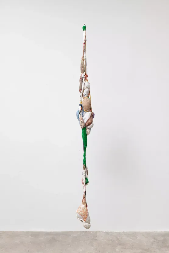 Untitled Pendente series  Sem titulo serie Pendente by Sonia Gomes contemporary artwork Textile