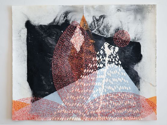I smoke in my mirror by Radhika Khimji contemporary artwork Works on Paper