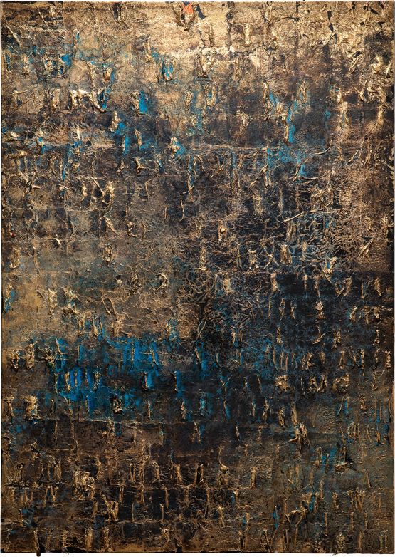Blue Bloods XII by Kirtika Kain contemporary artwork Painting